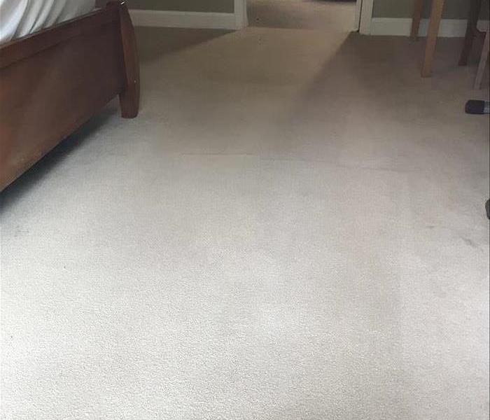 Cleaned flooring after water damaged occured